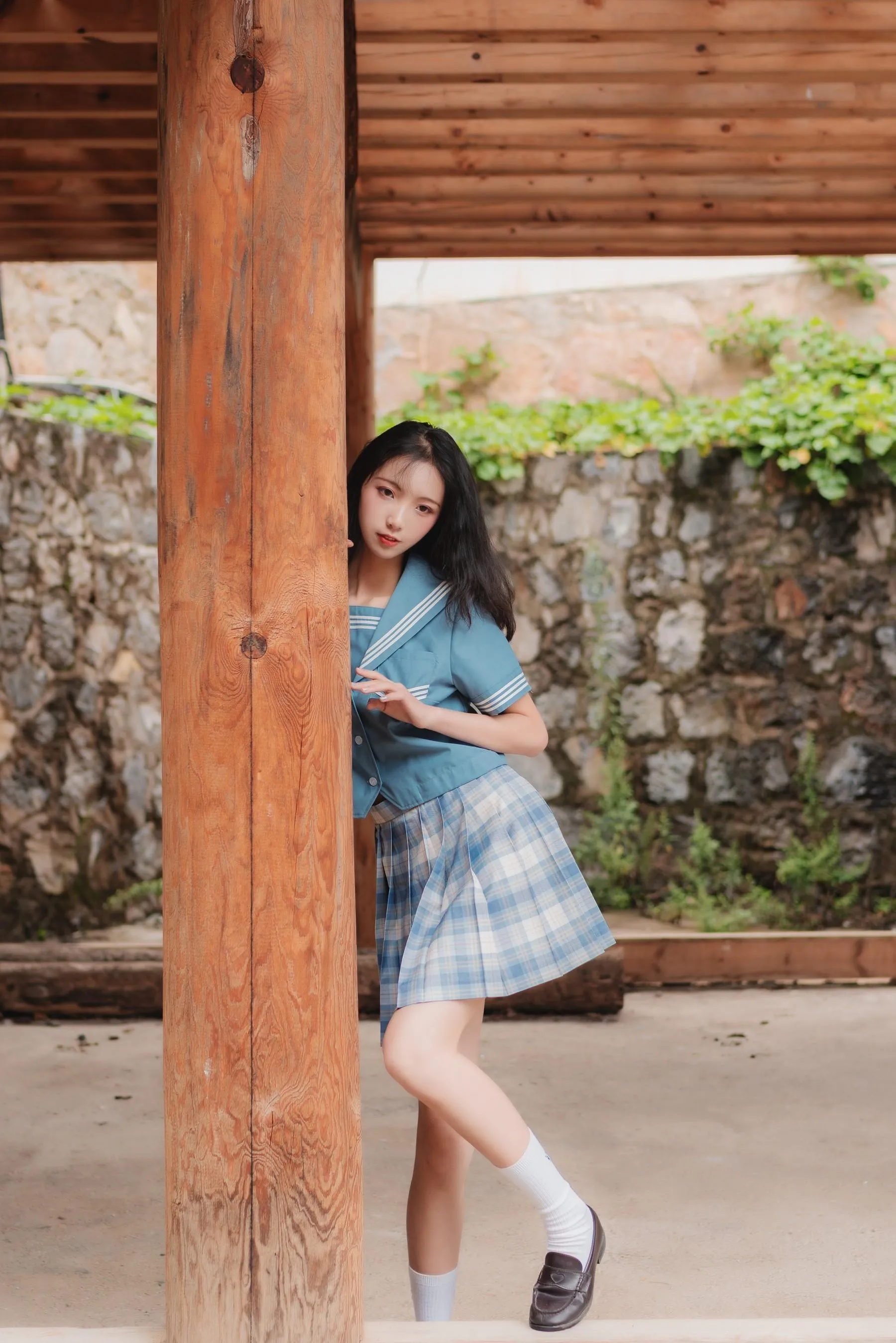 西瓜少女 NO.001 丽江写真JK [45P]插图1